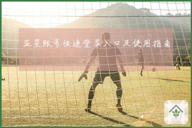亚星账号快速登录入口及使用指南